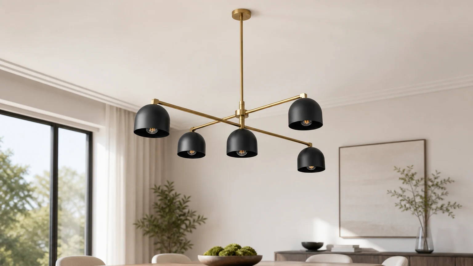 Żyrandol model nr 4267 G109 zainstalowany w scenie pokojowej