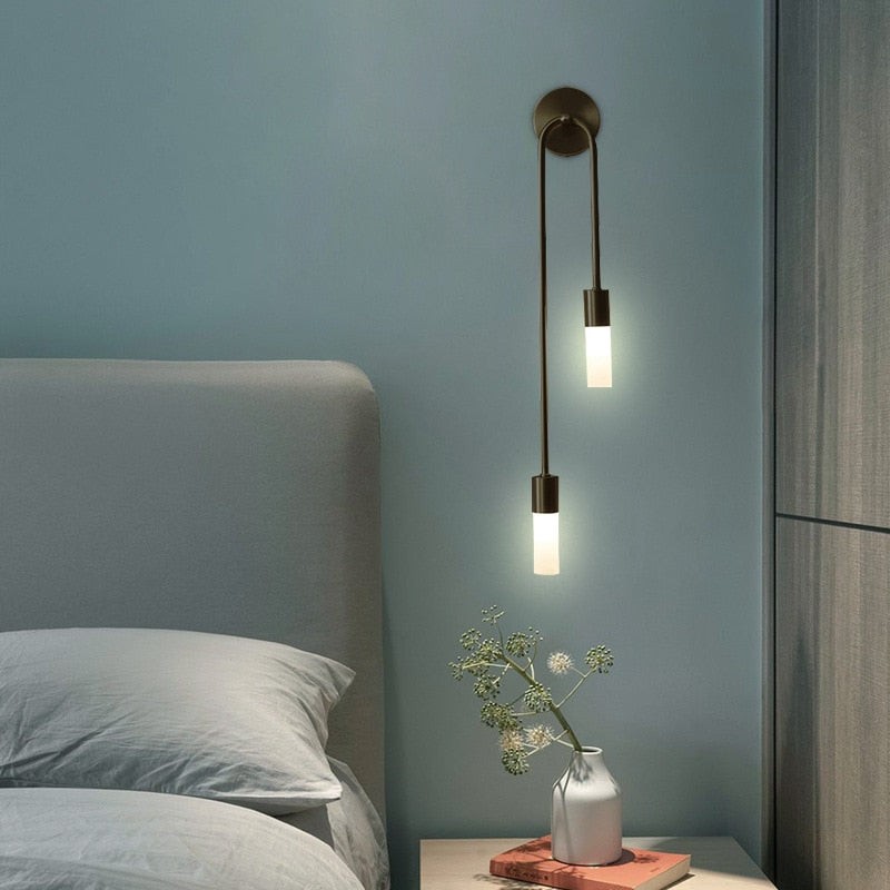 Modern Copper U-Shape Luster LED Wall Lamp M138