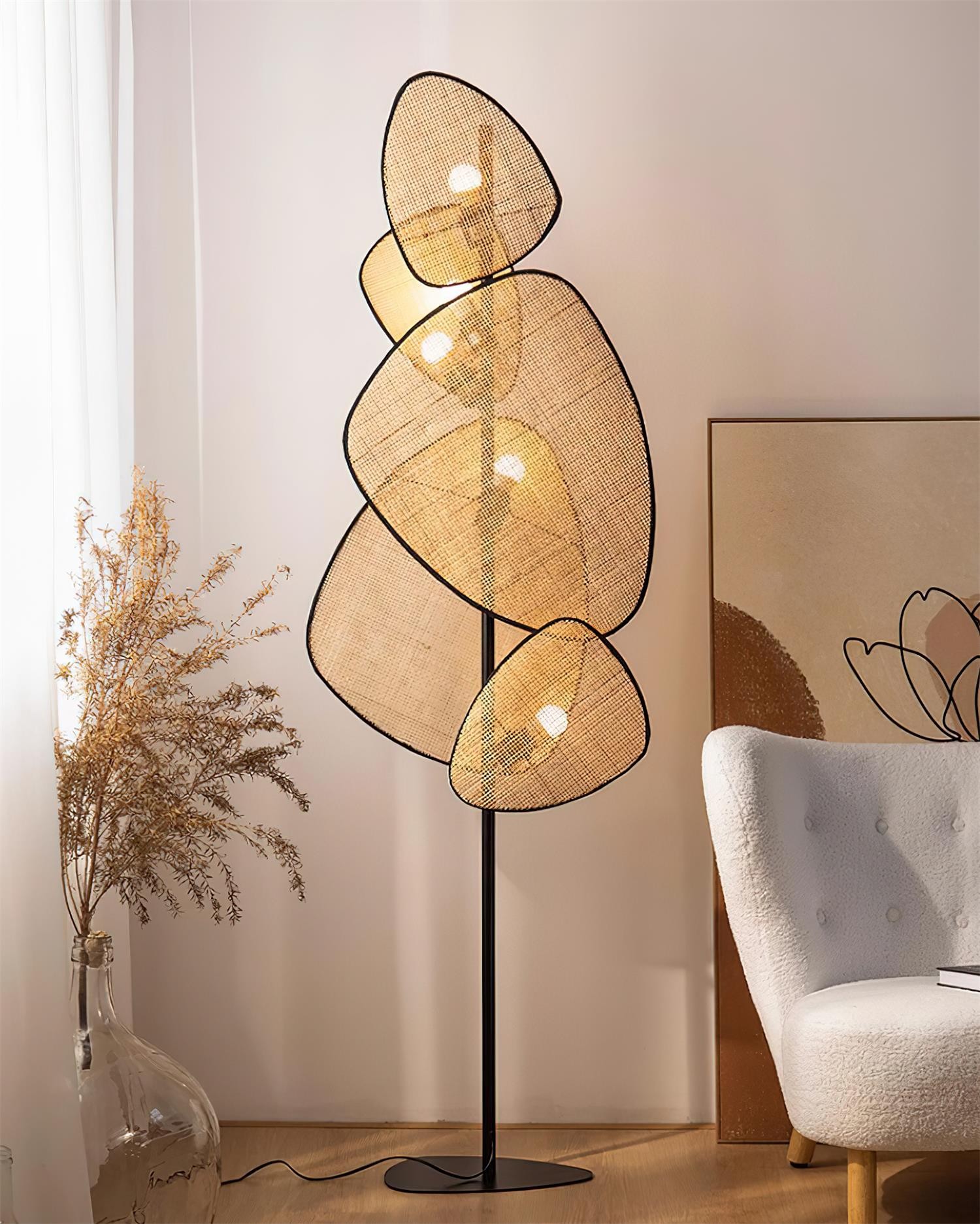 Creative Natural Rattan Floor Lamp M330
