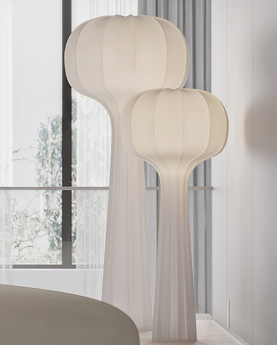 Classic Stripe Silk Floor Lamp M512