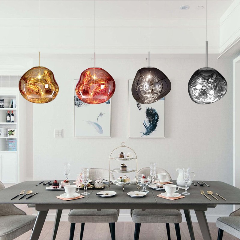 Dynamic Surface Pendant Light For Living Room S09