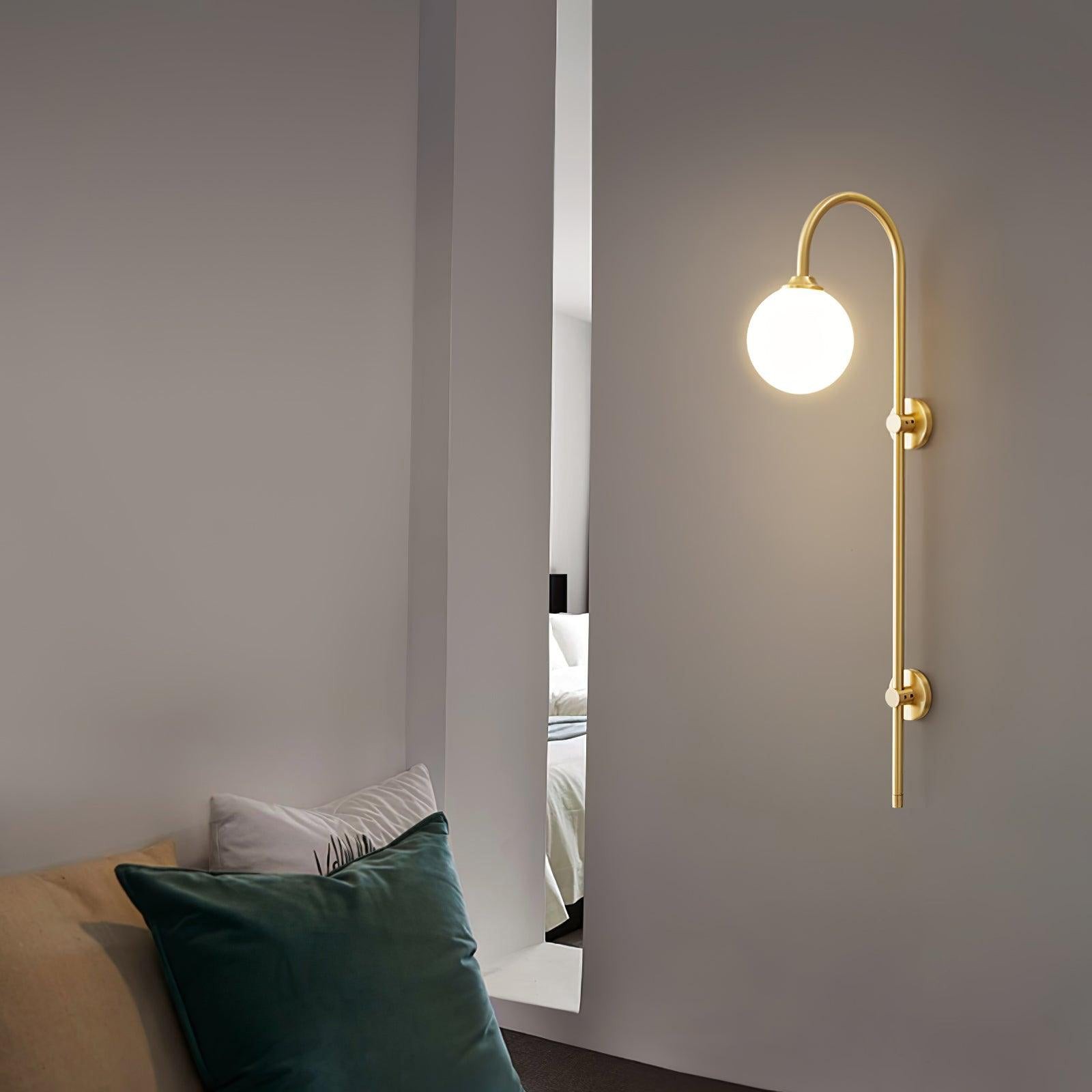 Globe Brass Wall Sconce M555