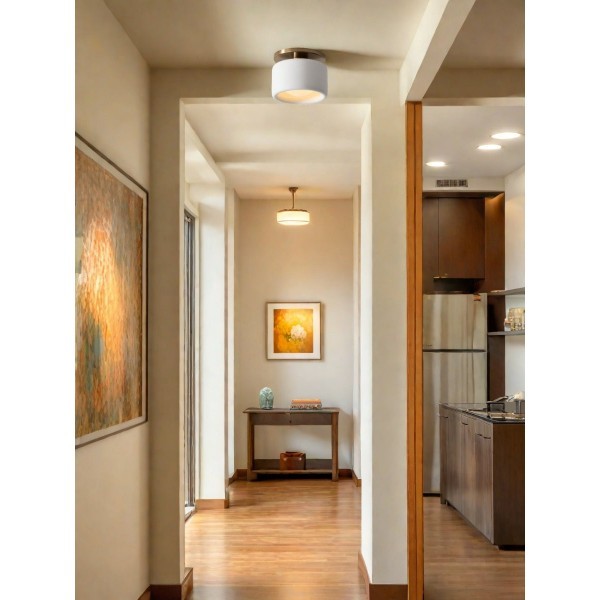 Cerova Elegant Round Porcelain Flush Mount Ceiling Light T165