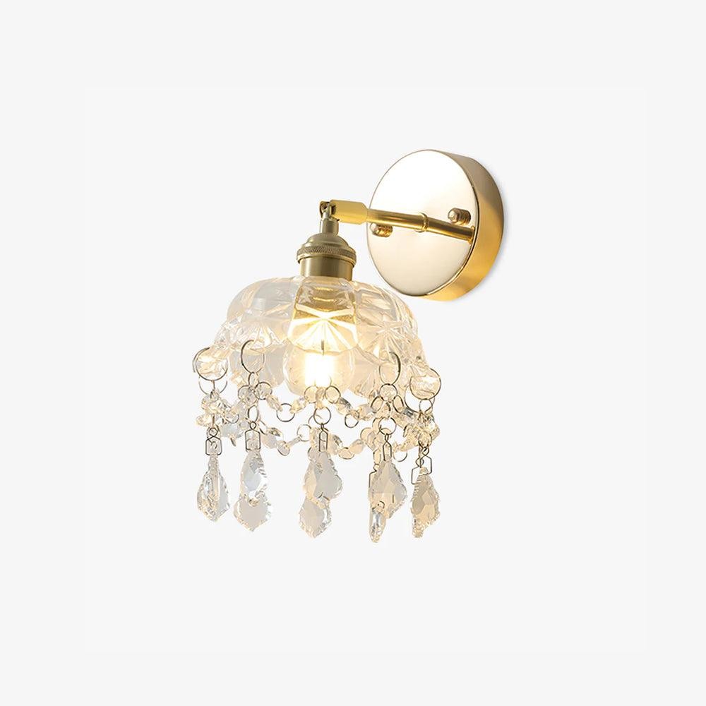 French Crystal Tassel Wall Light M470