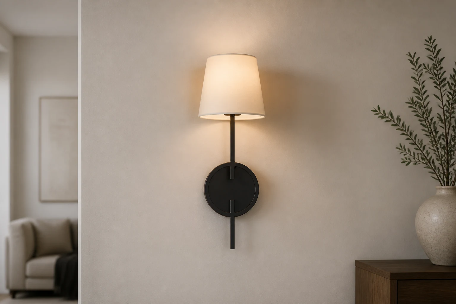 Kinkiet Paoli D536 lifestylowa scena ścienna