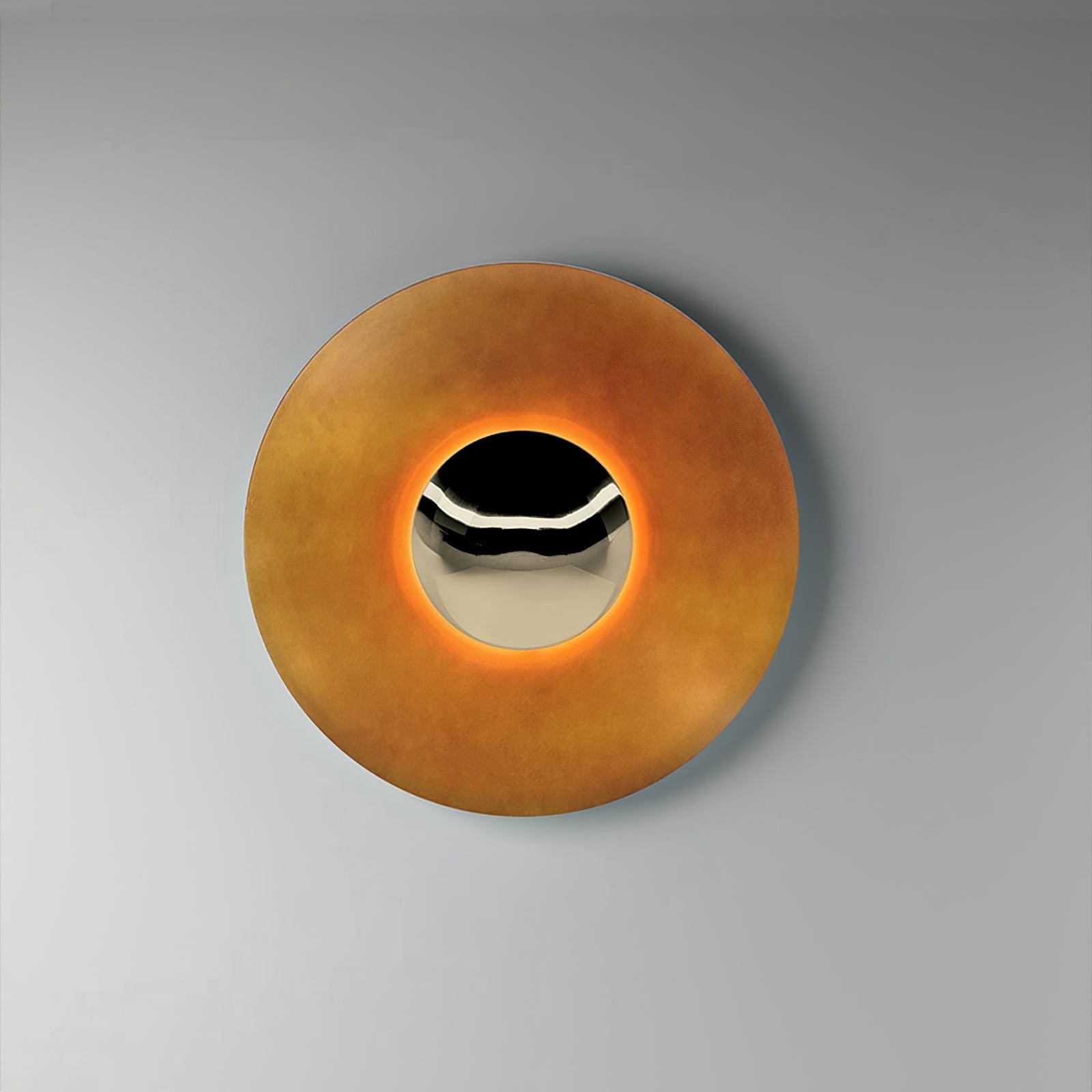 Simplicity Round Ginger Glow Wall Light S188