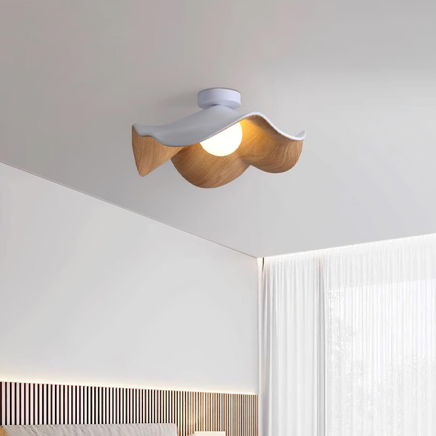 New Modern Simple Walnut Grain Ceiling Light M171