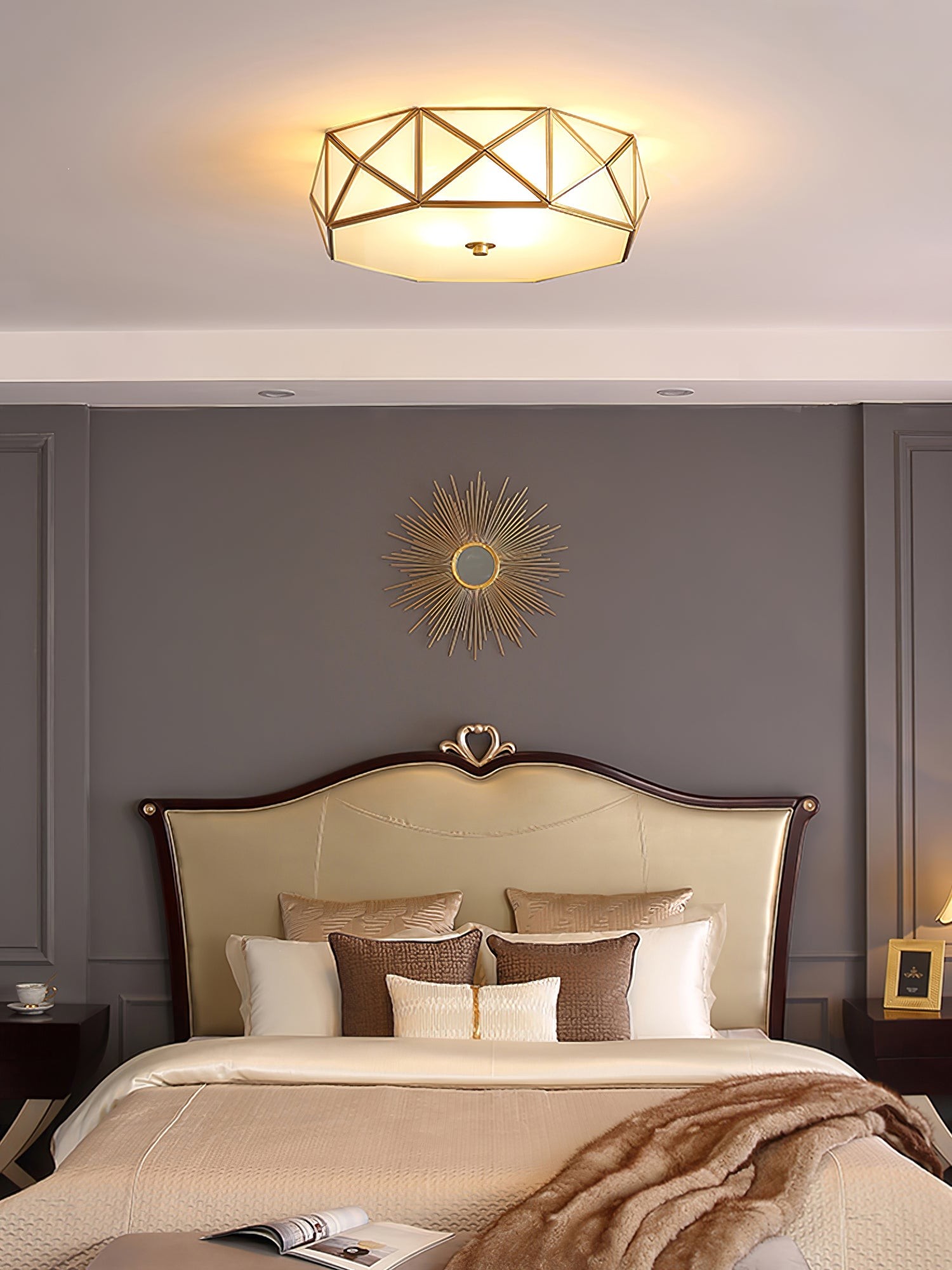 Geometric Shaped Flush Ceiling Light M556