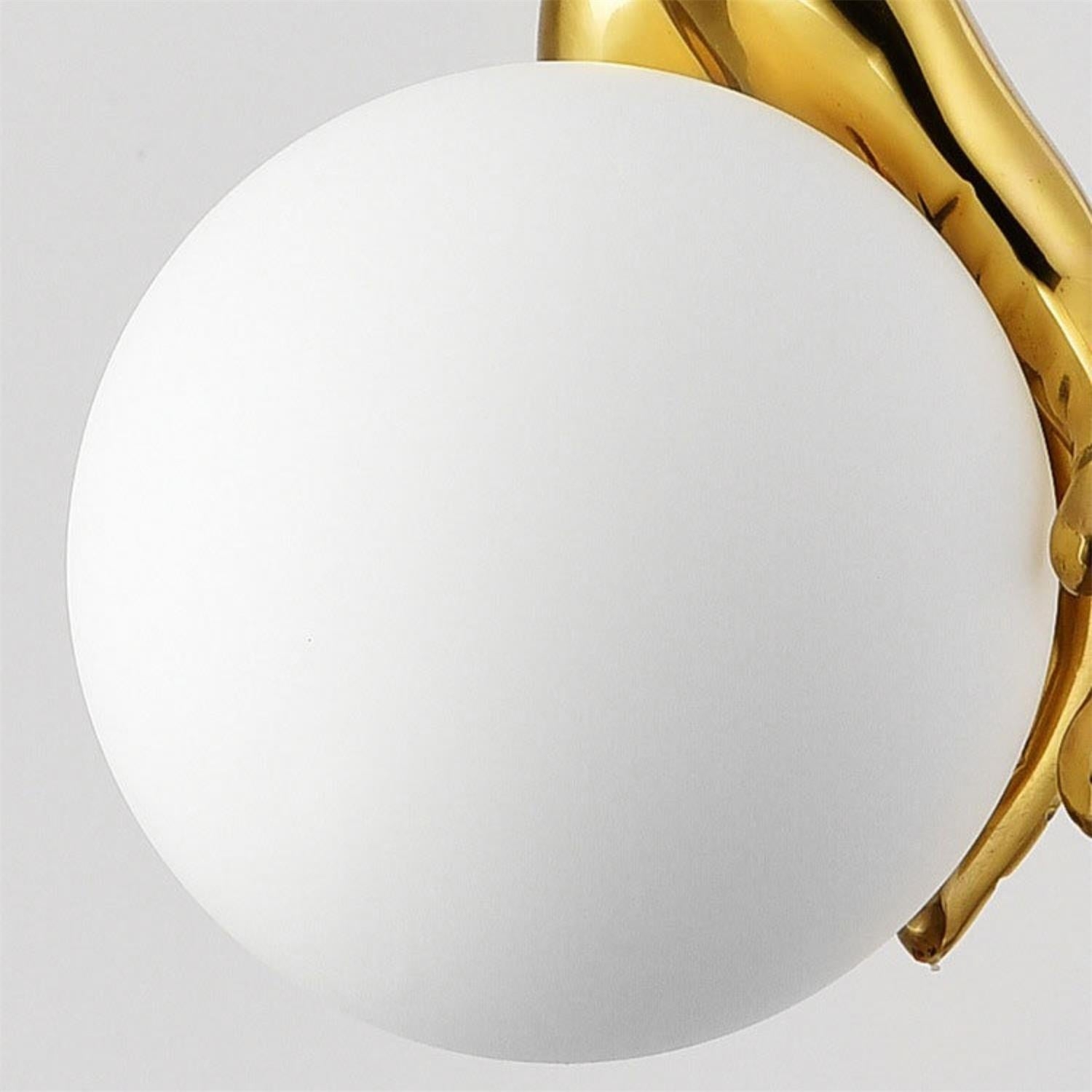 Hand Holding Globe Pendant Light D451