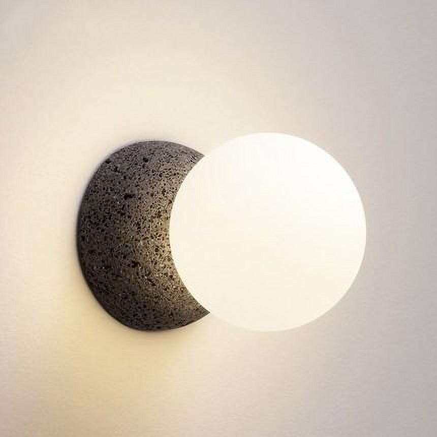 Origo Volcanic Glass Sphere Wall Light