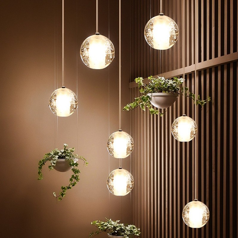 Crystal Ball Pendant Light For Living Room