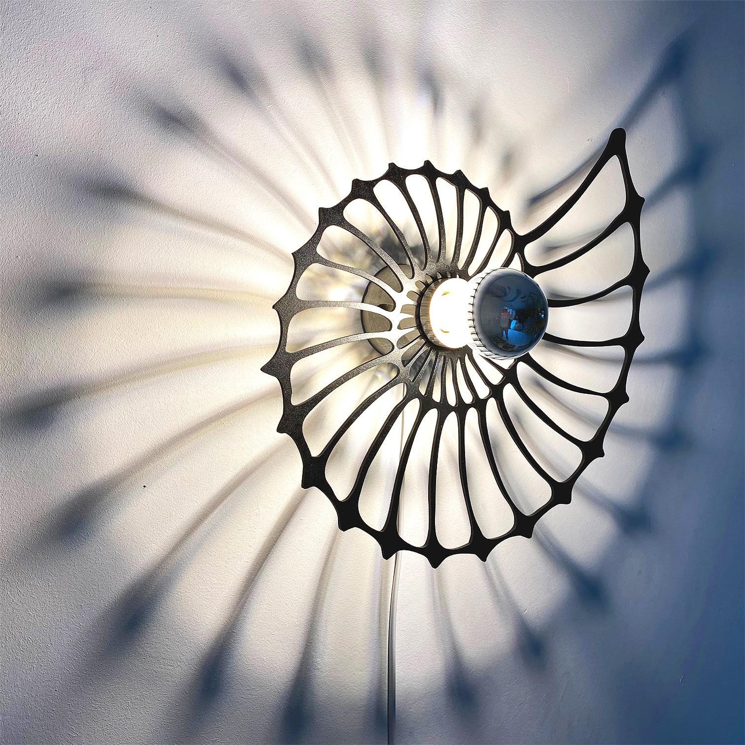 Led Wall Light With Wooden Shadow Casting S87