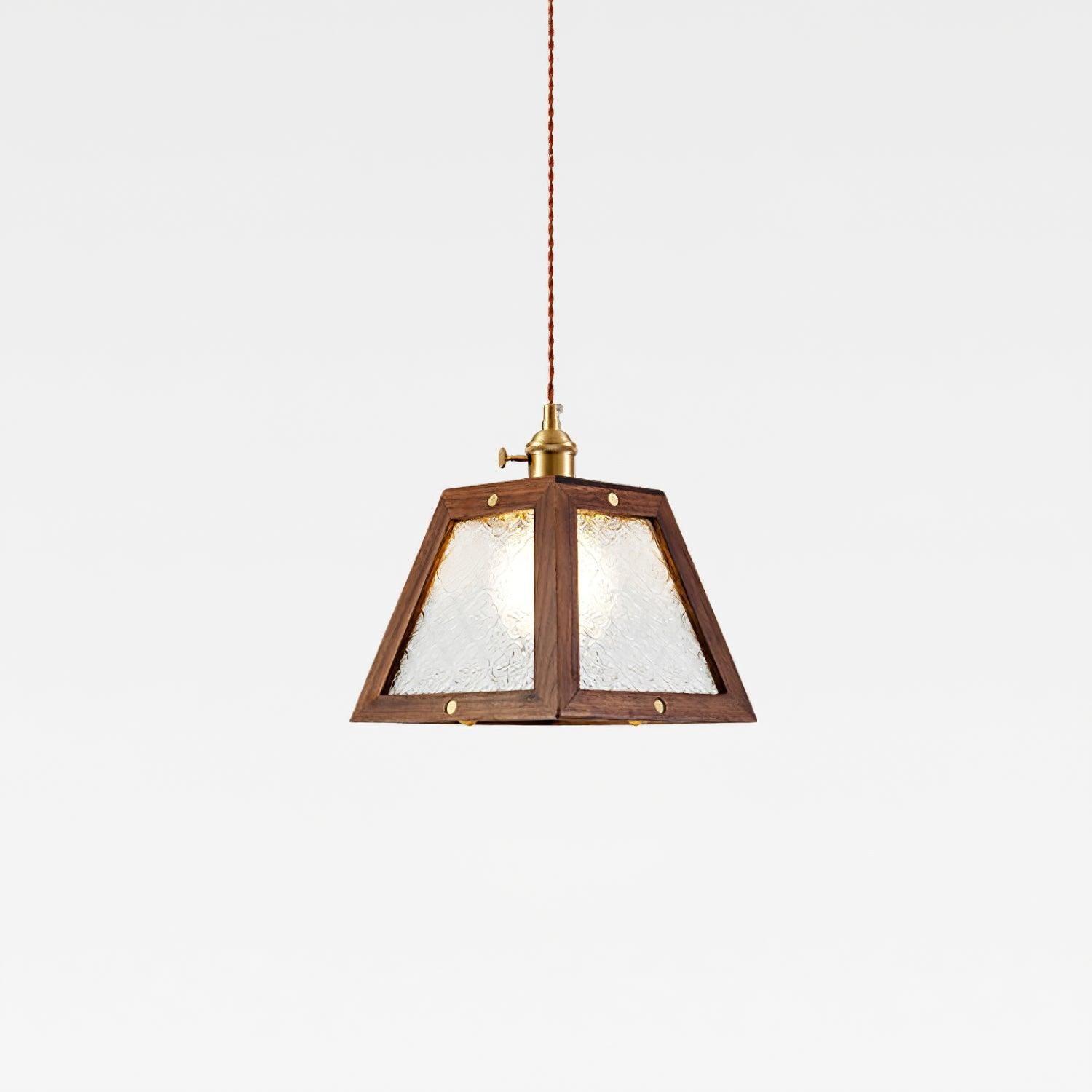 Retro Pattern Glass Pendant Lamp M399