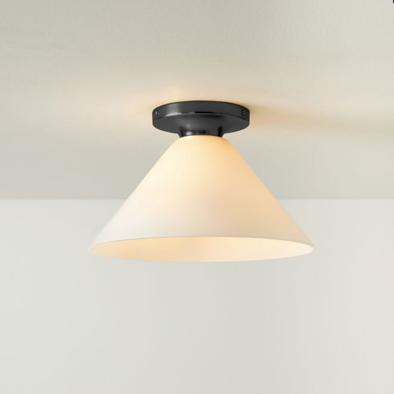 Conica Cone Flush Mount – Glass Ceiling Light for Modern Spaces T233