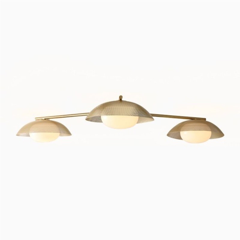 Elorina 3-Light Flush Mount Glass/Metal Ceiling Light - A Stylish Fixture for Modern Spaces T004