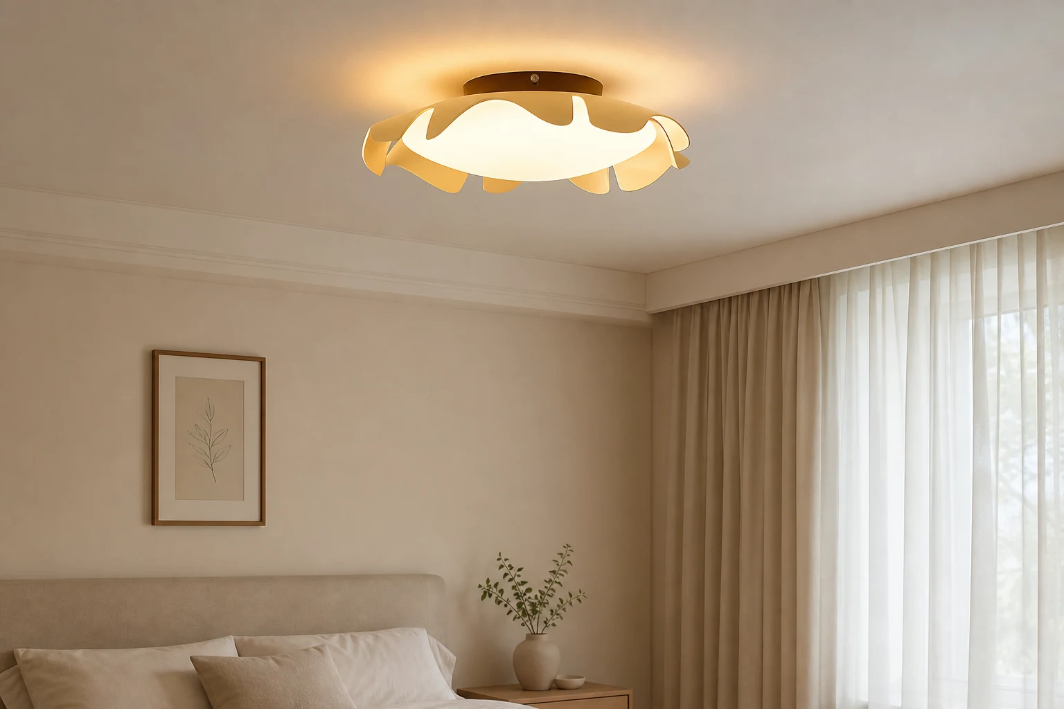 Lampa sufitowa Flairy D128 scena lifestylowa