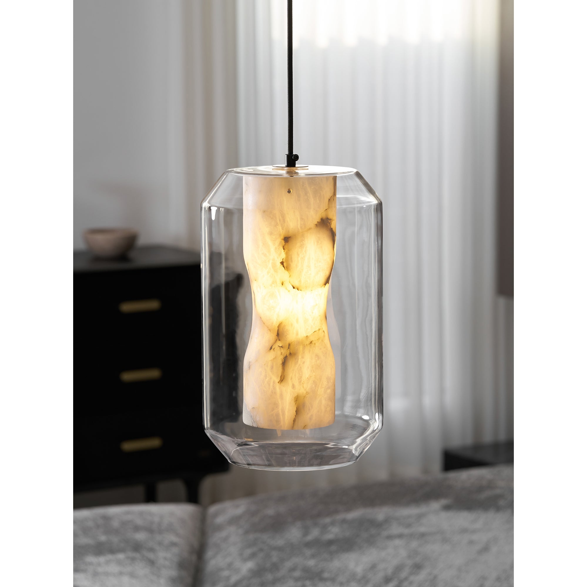 Glass Alabaster Pendant Lamp D444