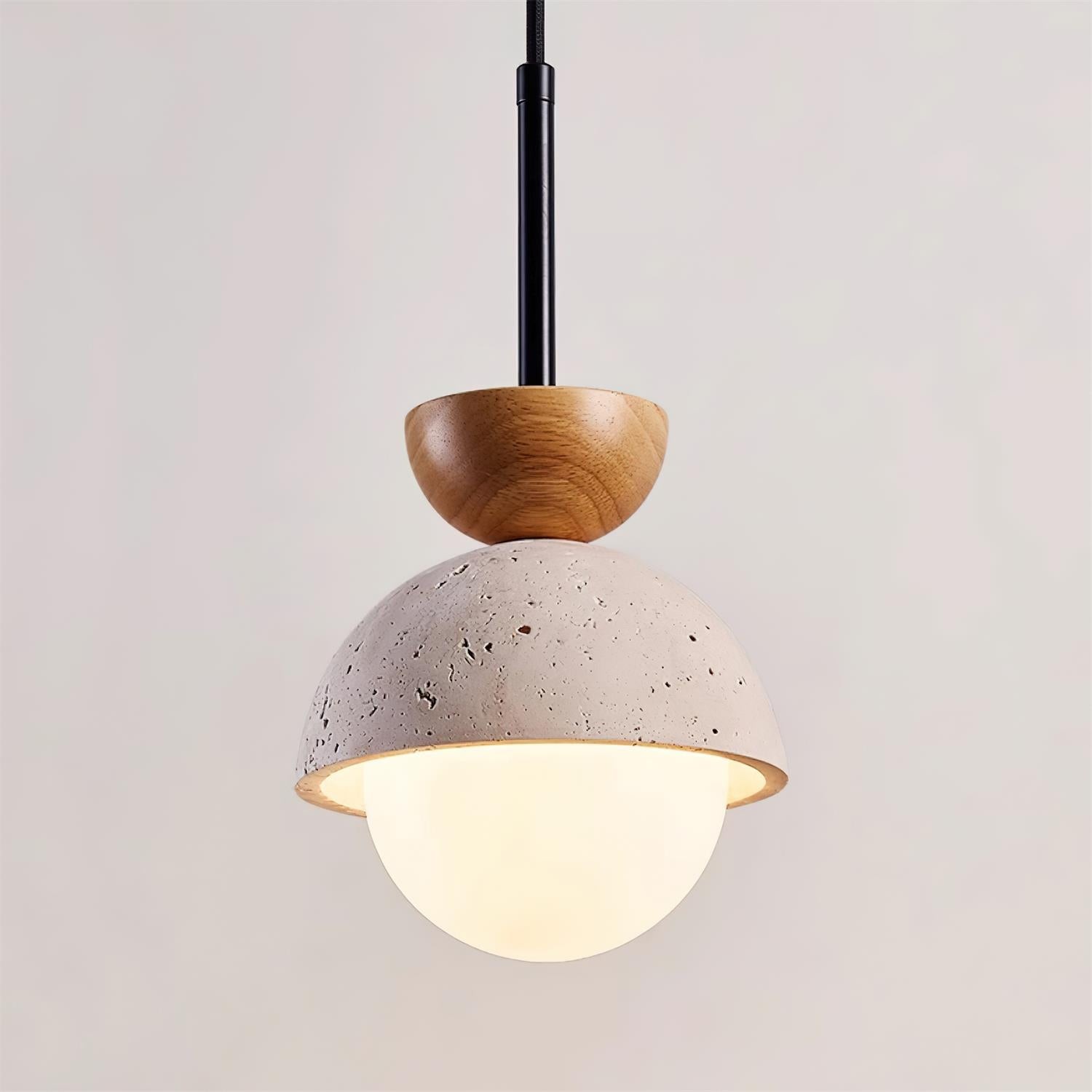 Natural Stone Spherical Pendant Light M261