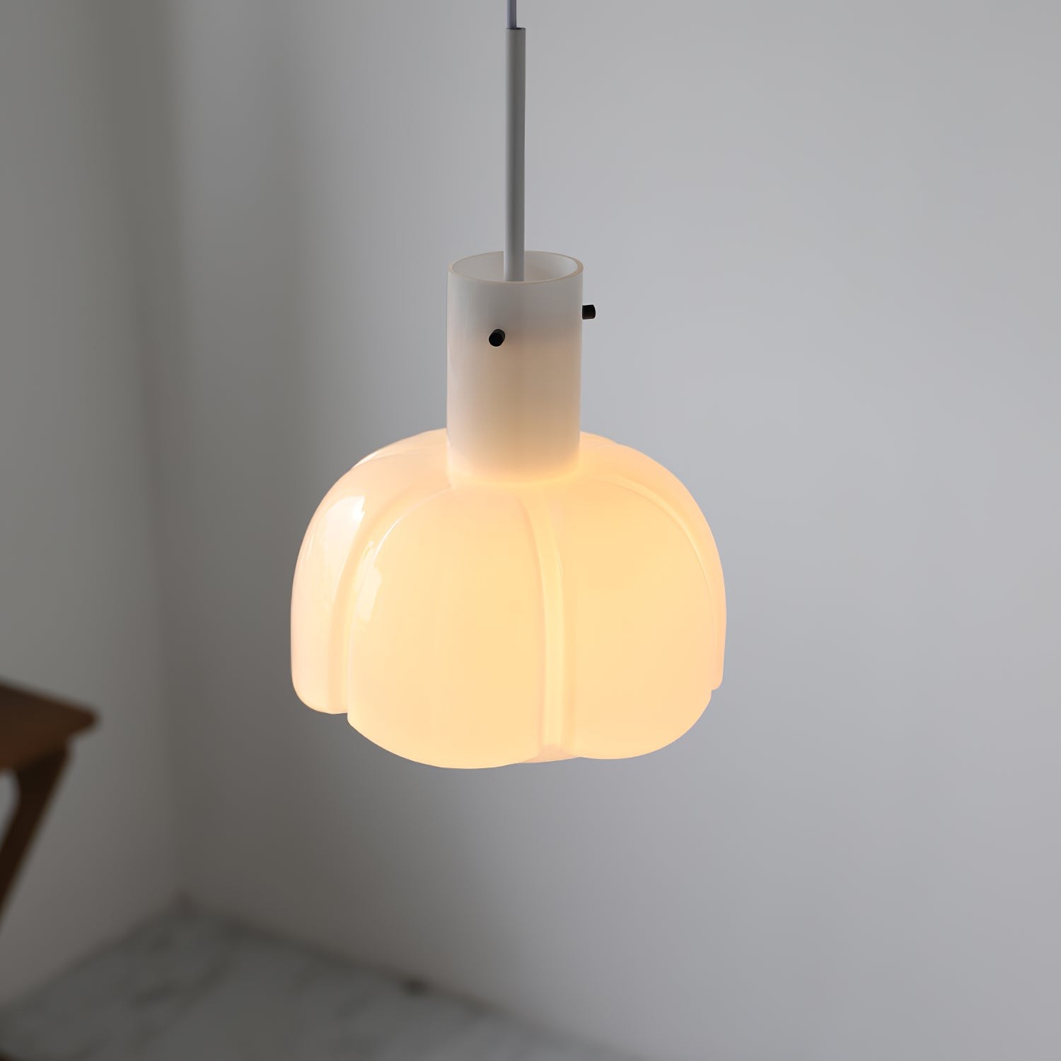 French Pastoral Style Petal Glass Pendant Light M123