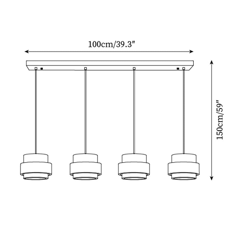 Cylinder Travertine Pendant Lamp M271