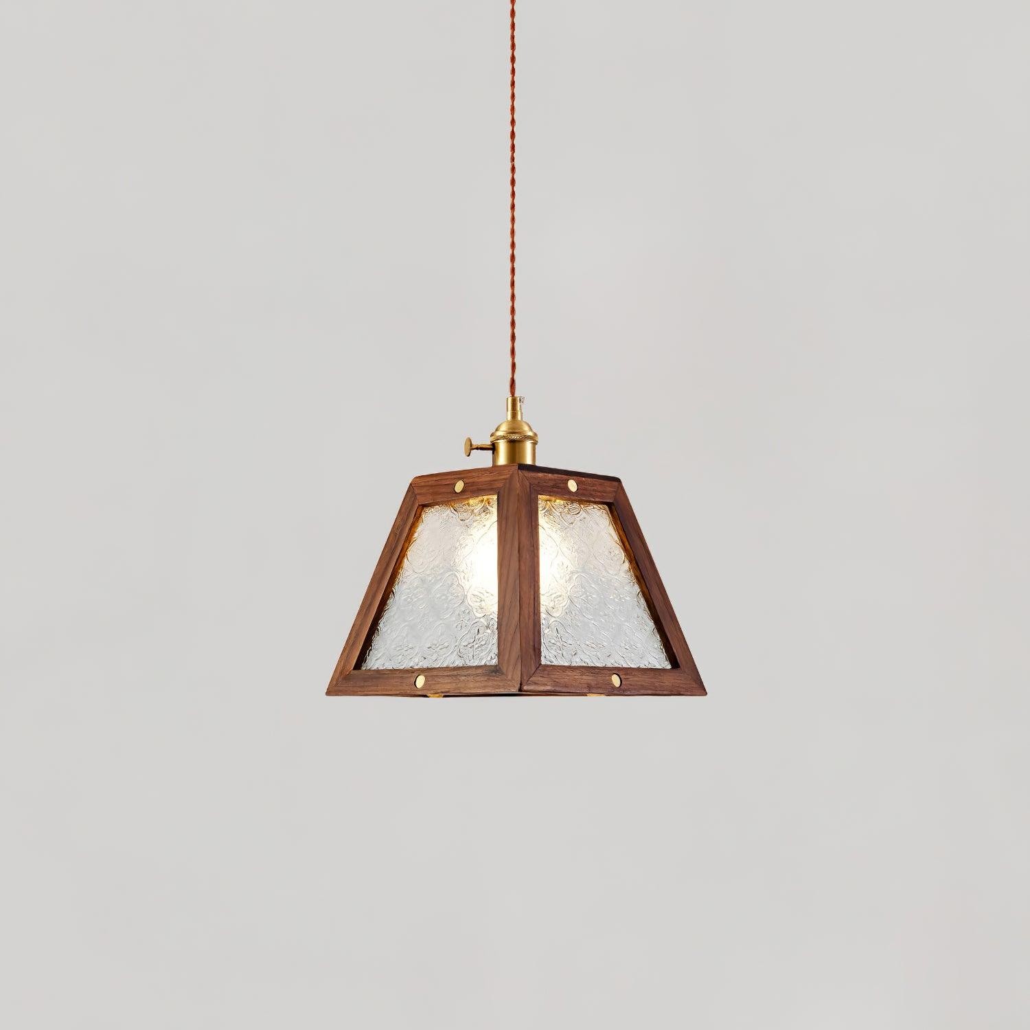 Retro Pattern Glass Pendant Lamp M399