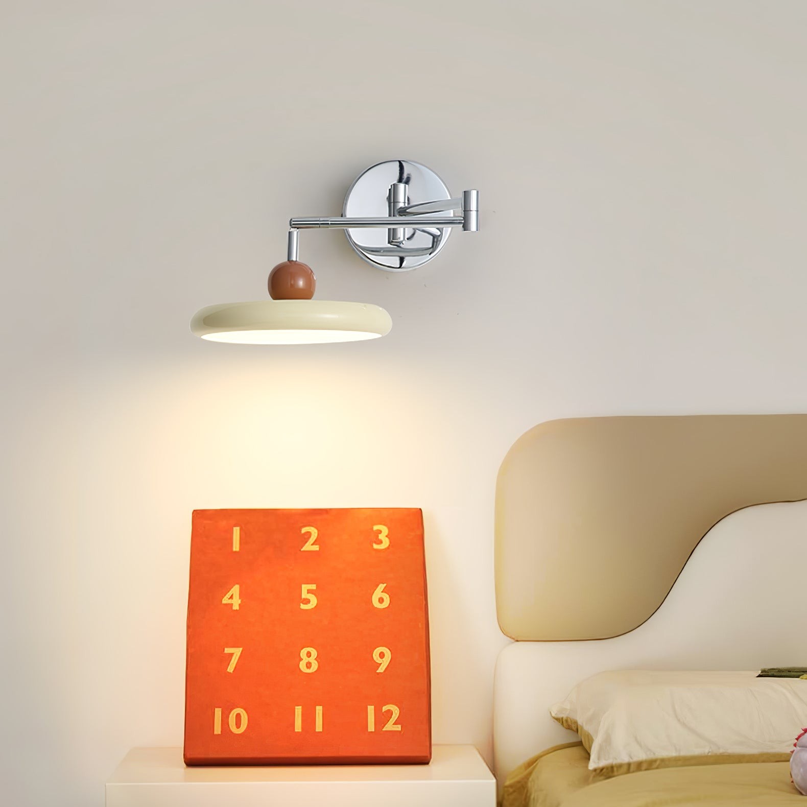 Minimalist French Creative Cream Style Rotatable Swing Arm Wall Lamp M460