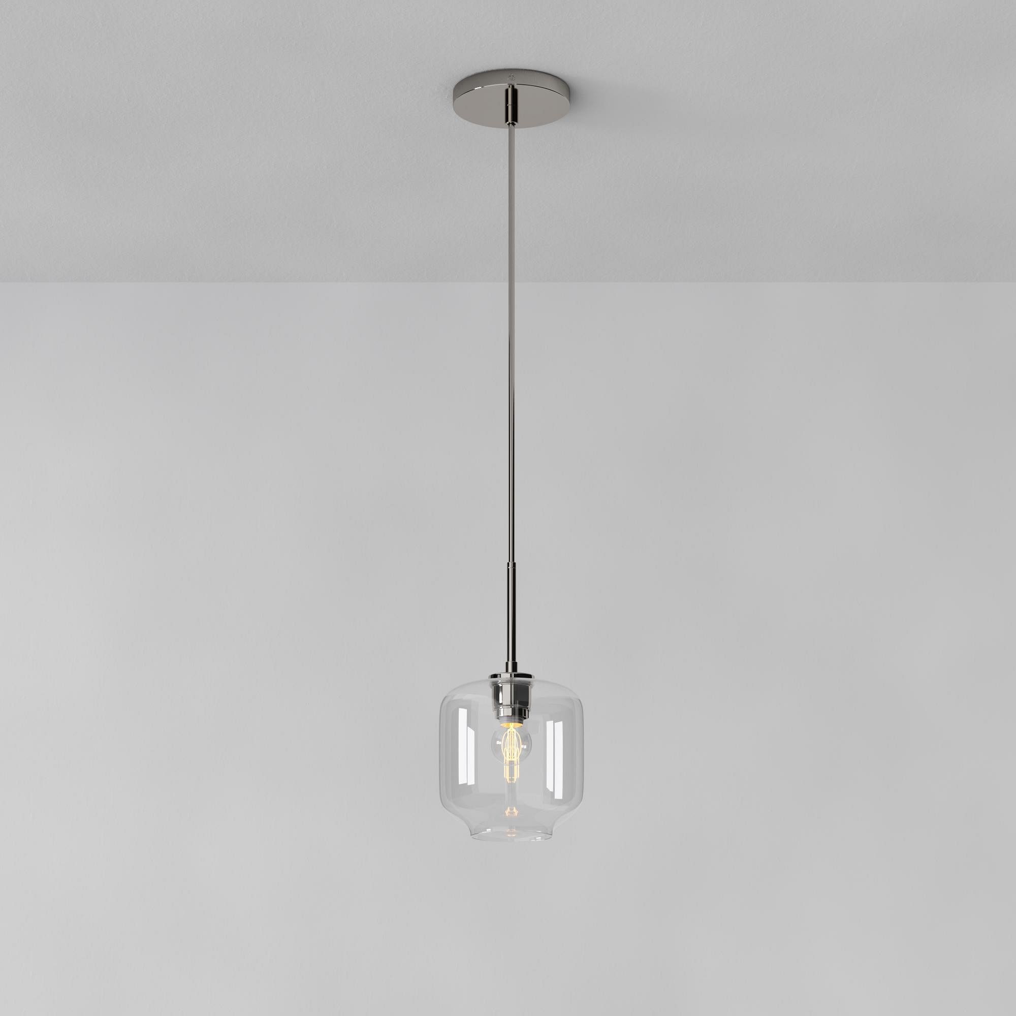 Lumivelle Pebble Pendant Light - Adjustable Glass Shade - Modern Lighting T243