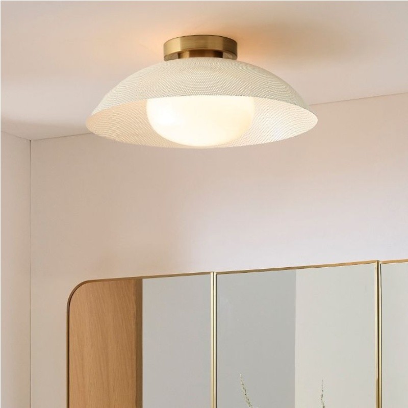 Elorina Flush Mount Glass/Metal Ceiling Light - A Stylish Fixture for Modern Spaces T093