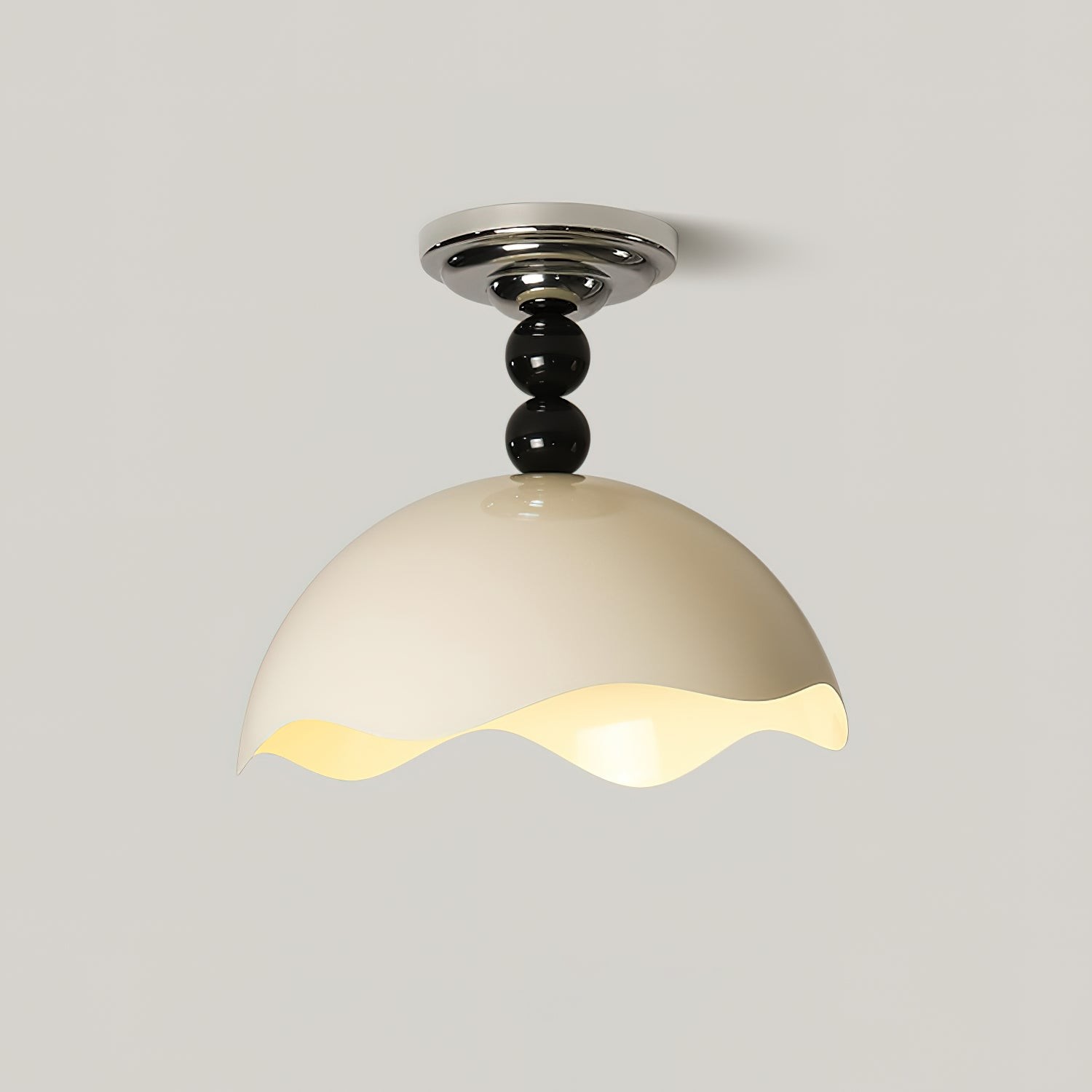 Modern Wave Crest Metal Ceiling Lamp M500