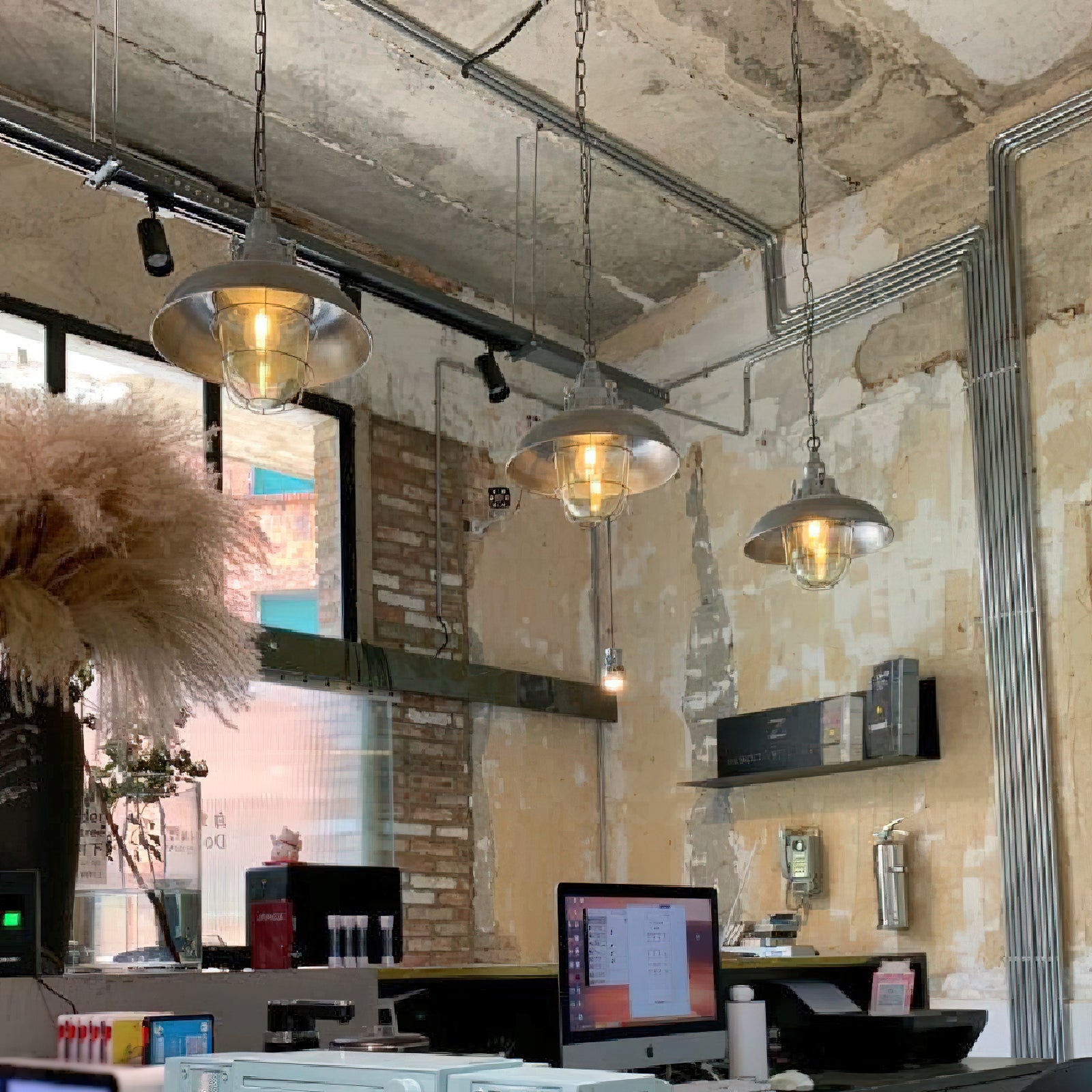 Bulkhead Cage Pendant Light D629