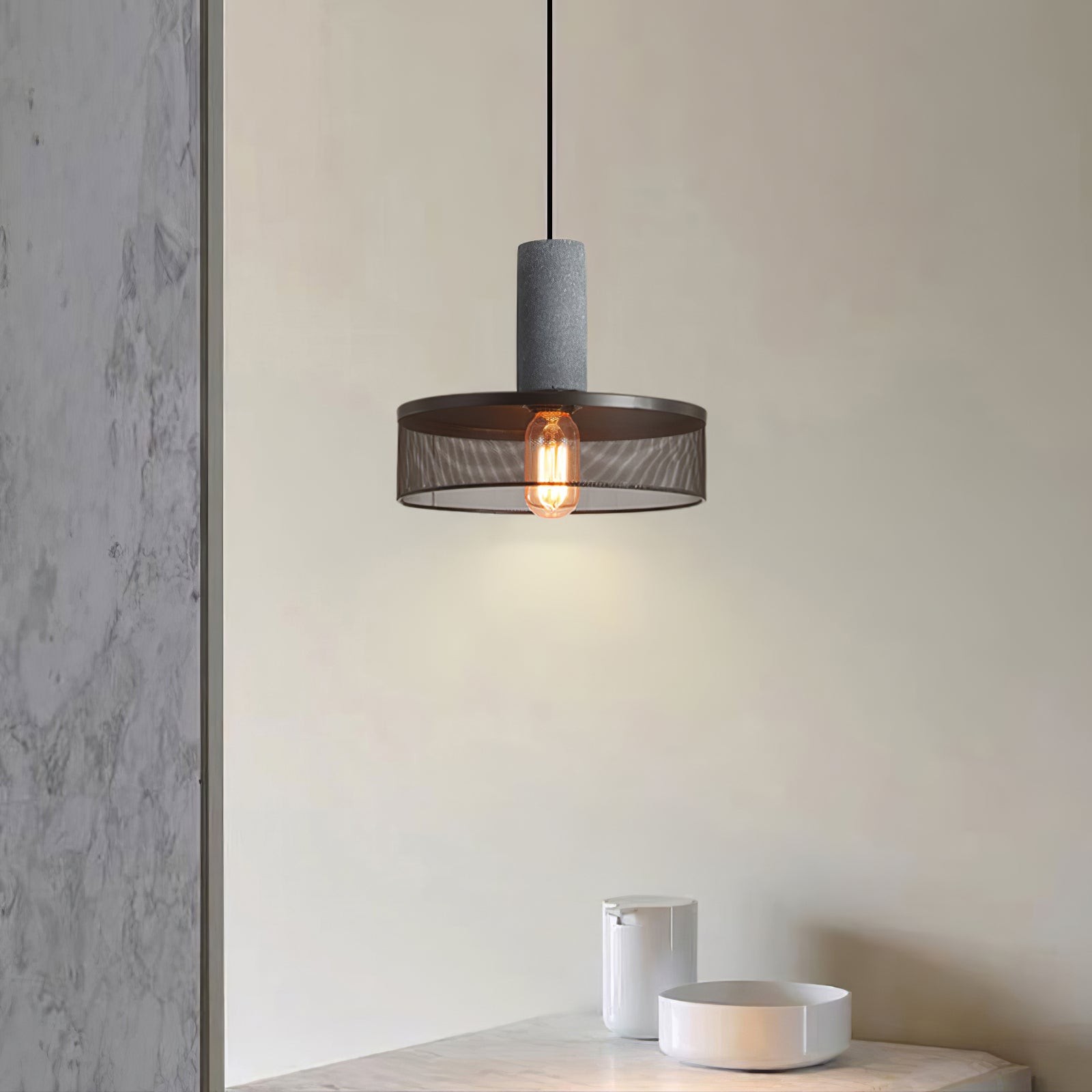 Cement Mesh Pendant Light M81