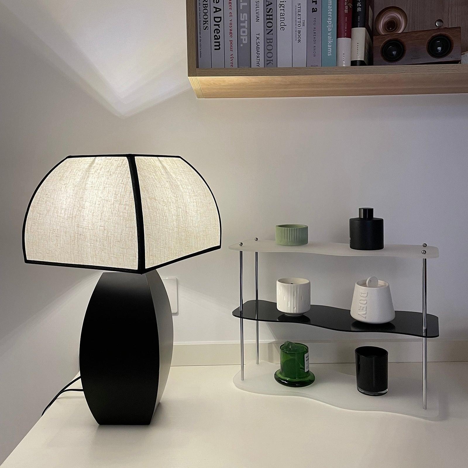Retro Metal Mushroom Fabric Table Lamp M549