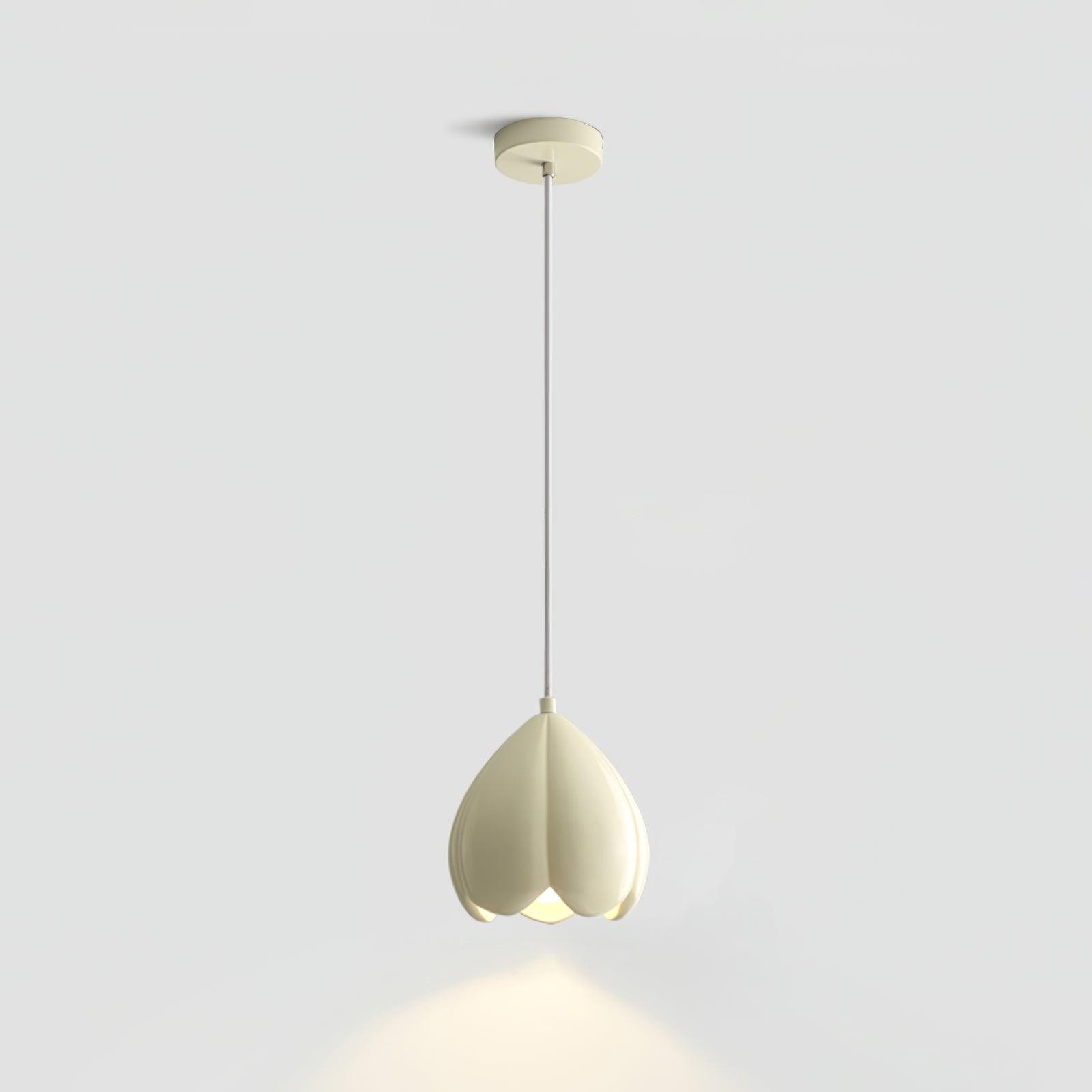 Cream Color Resin Pod Pendant Lamp M475