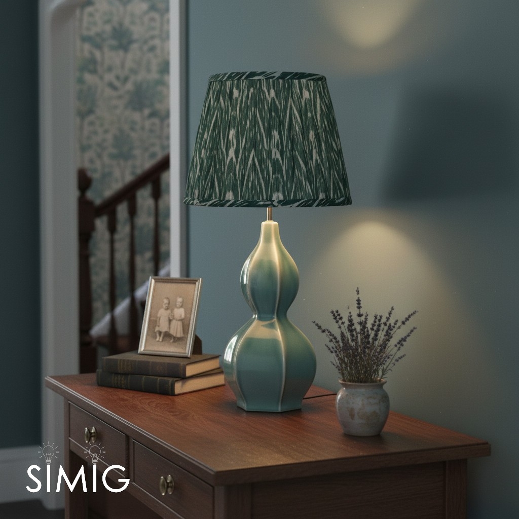 Thalune Table Lamp in Seaweed Ceramic - Sculptural Coastal Glow for Bedrooms and Living Rooms T593