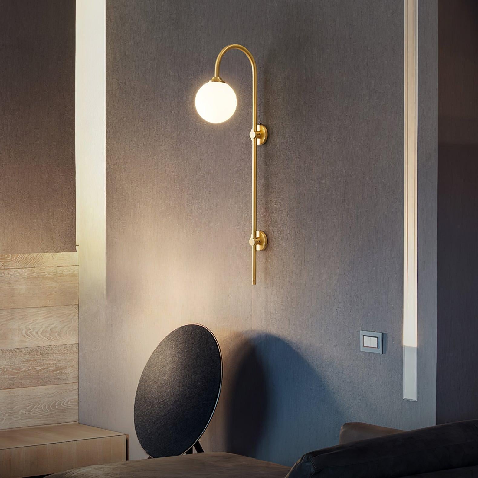 Globe Brass Wall Sconce M555