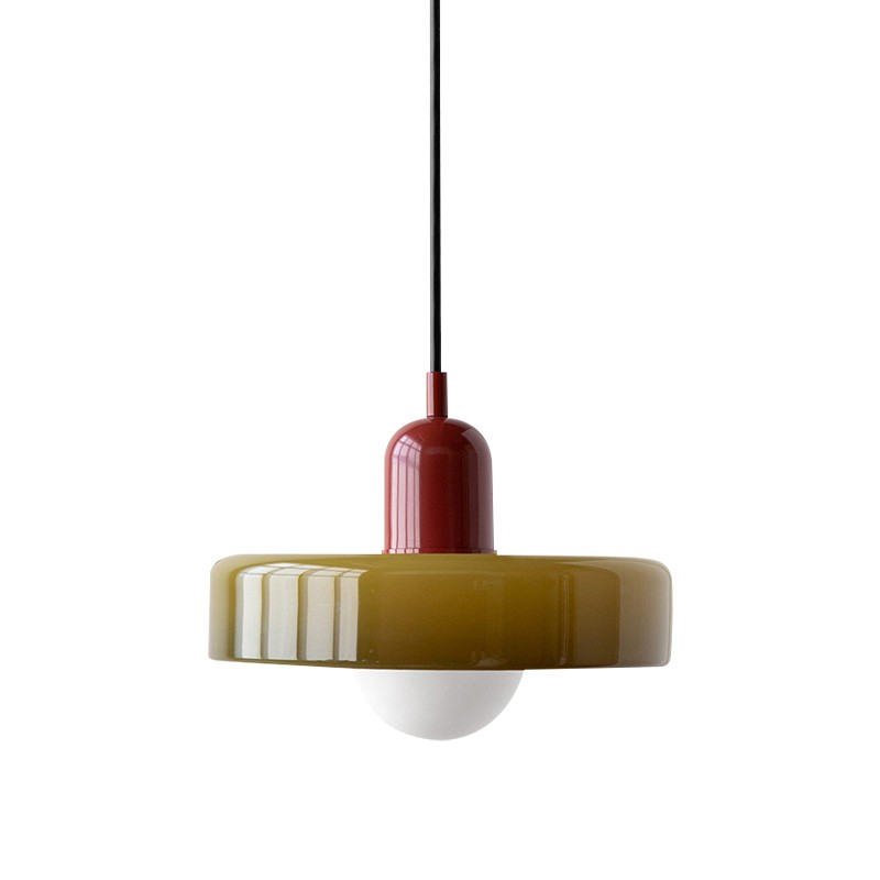 Morandi Glass Disc Orb Pendant Lamp S85