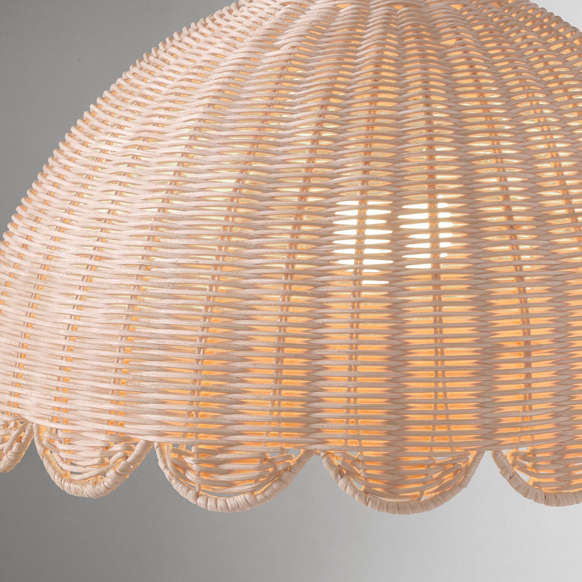 Olvara Natural Rattan Bubble Floor Lamp - Kids Room Lighting with Boho Charm T189