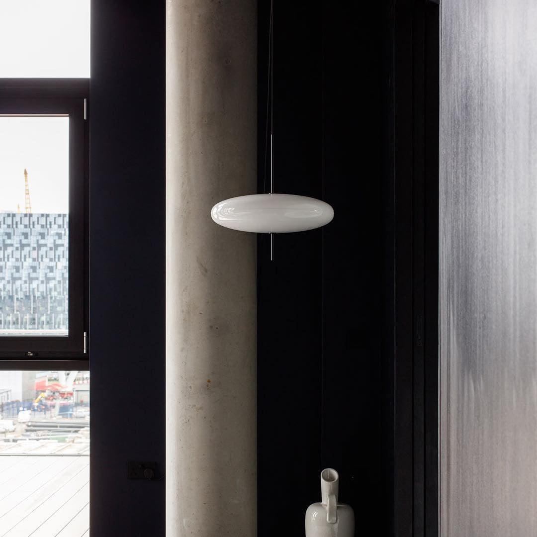 Modern Elliptical Shape Pendant Light