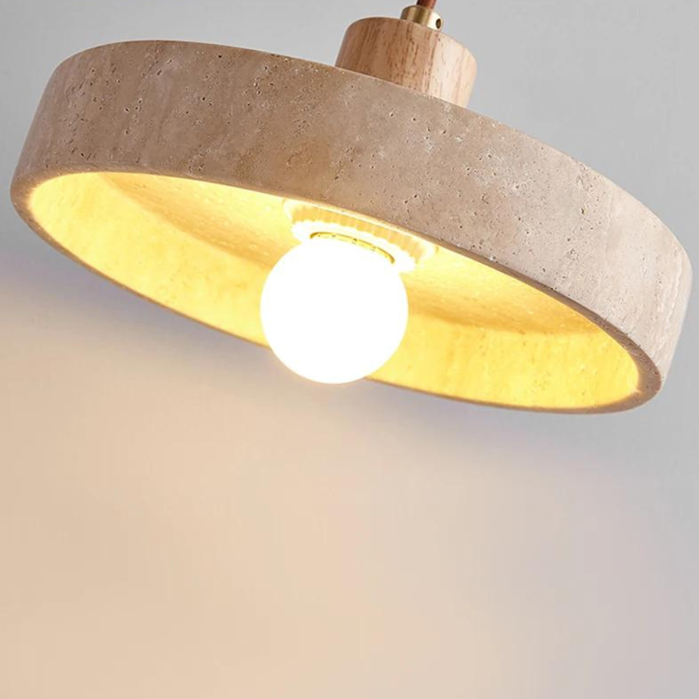 The Star's Radiance Travertine Pendant Light D855