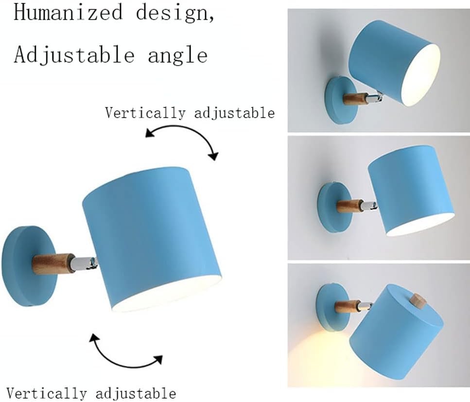 Nordic Macaron Cylinder Rotatable Wall Lamp S42