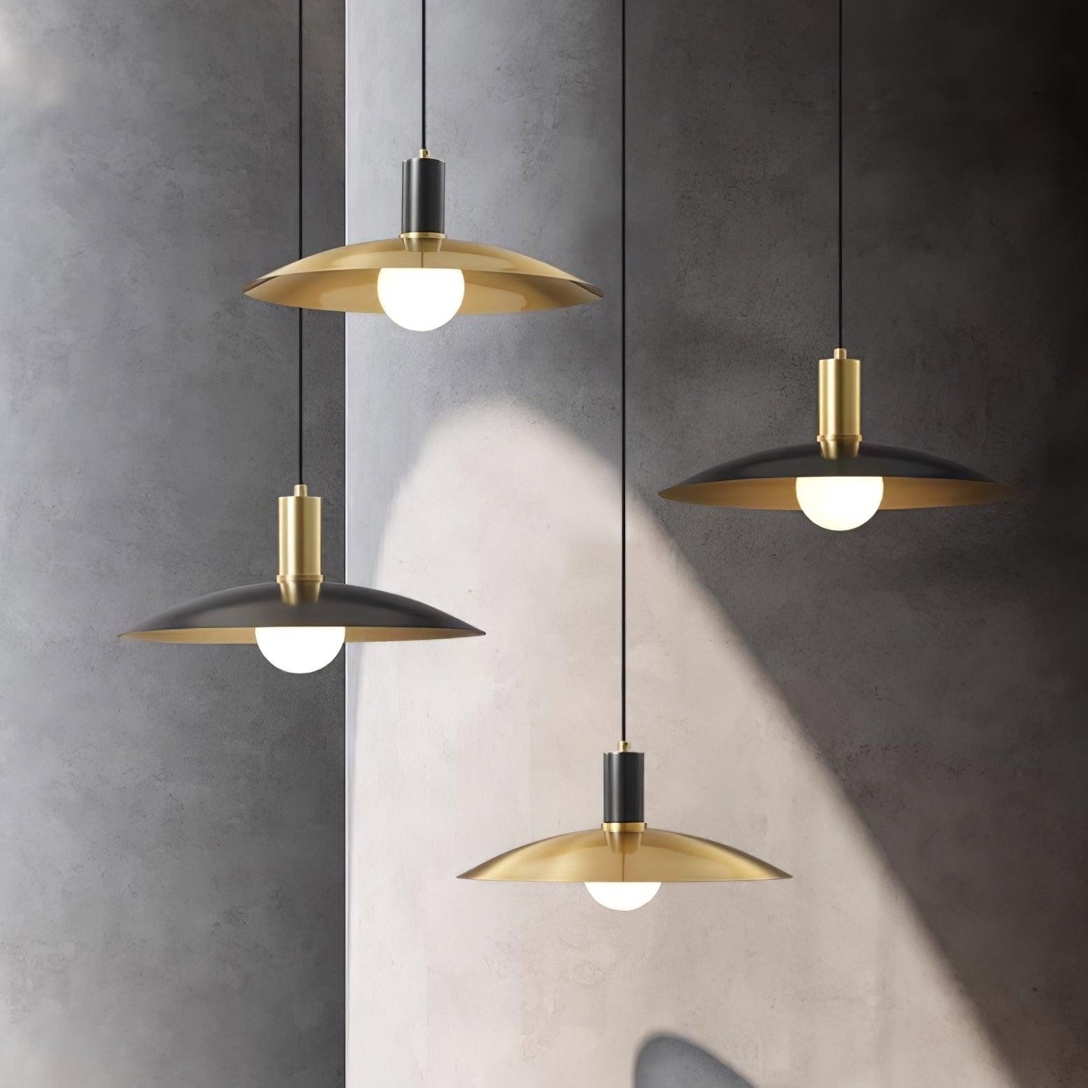 Brass Flared Pendant Lamp M571