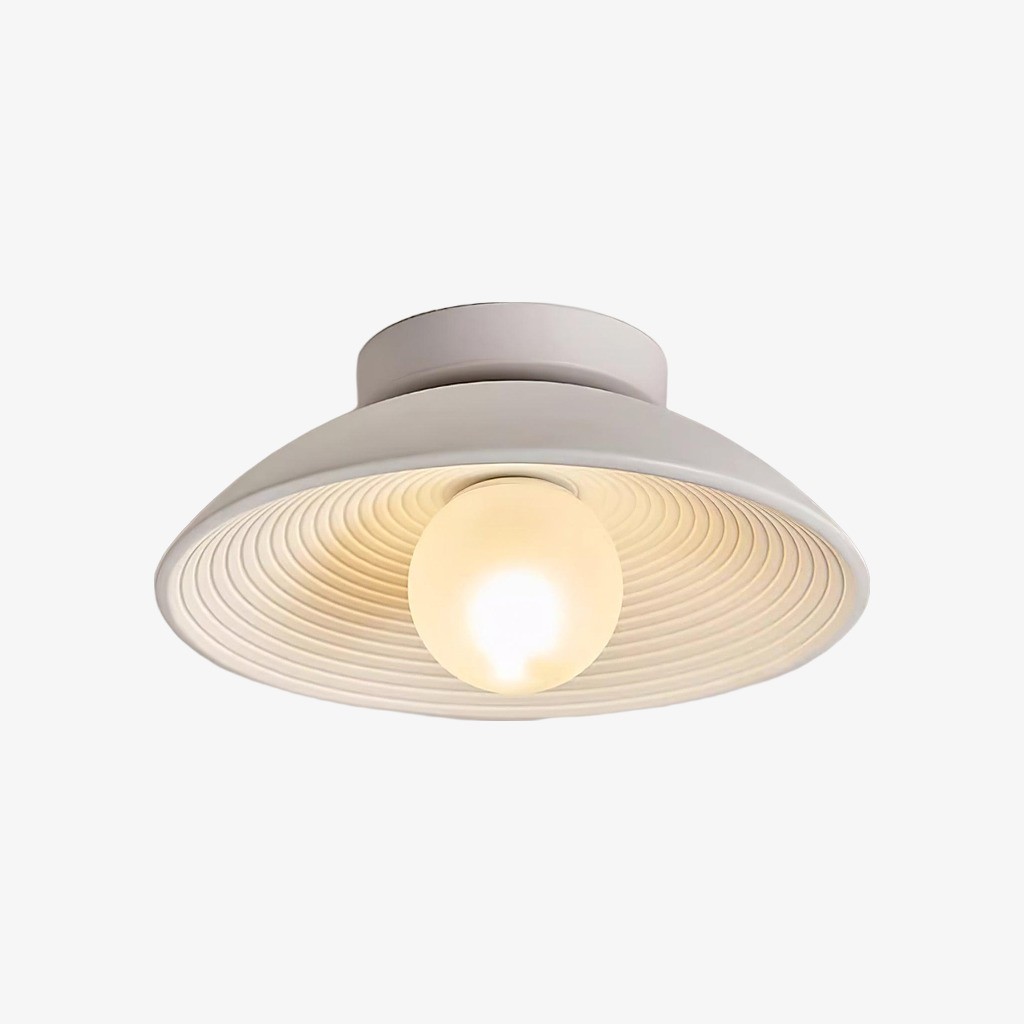 Ovalune Organic Textured Ceiling Light Sculptural Design Flush Mount - Modern Style for Living Room T527