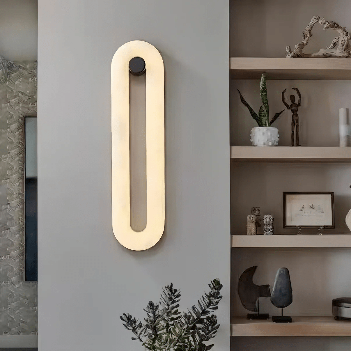 Alabaster Loop Wall Light D394