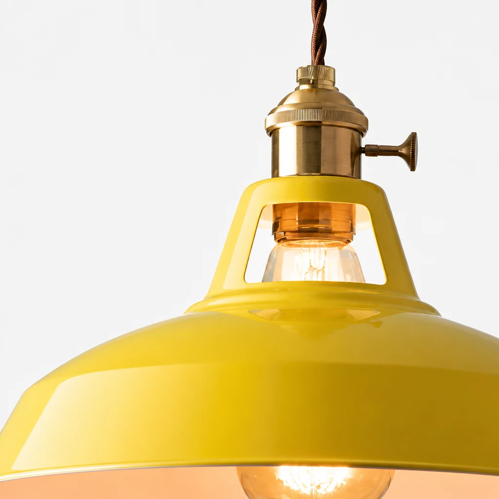 Zbliżenie na wykończenie lampy wiszącej D835