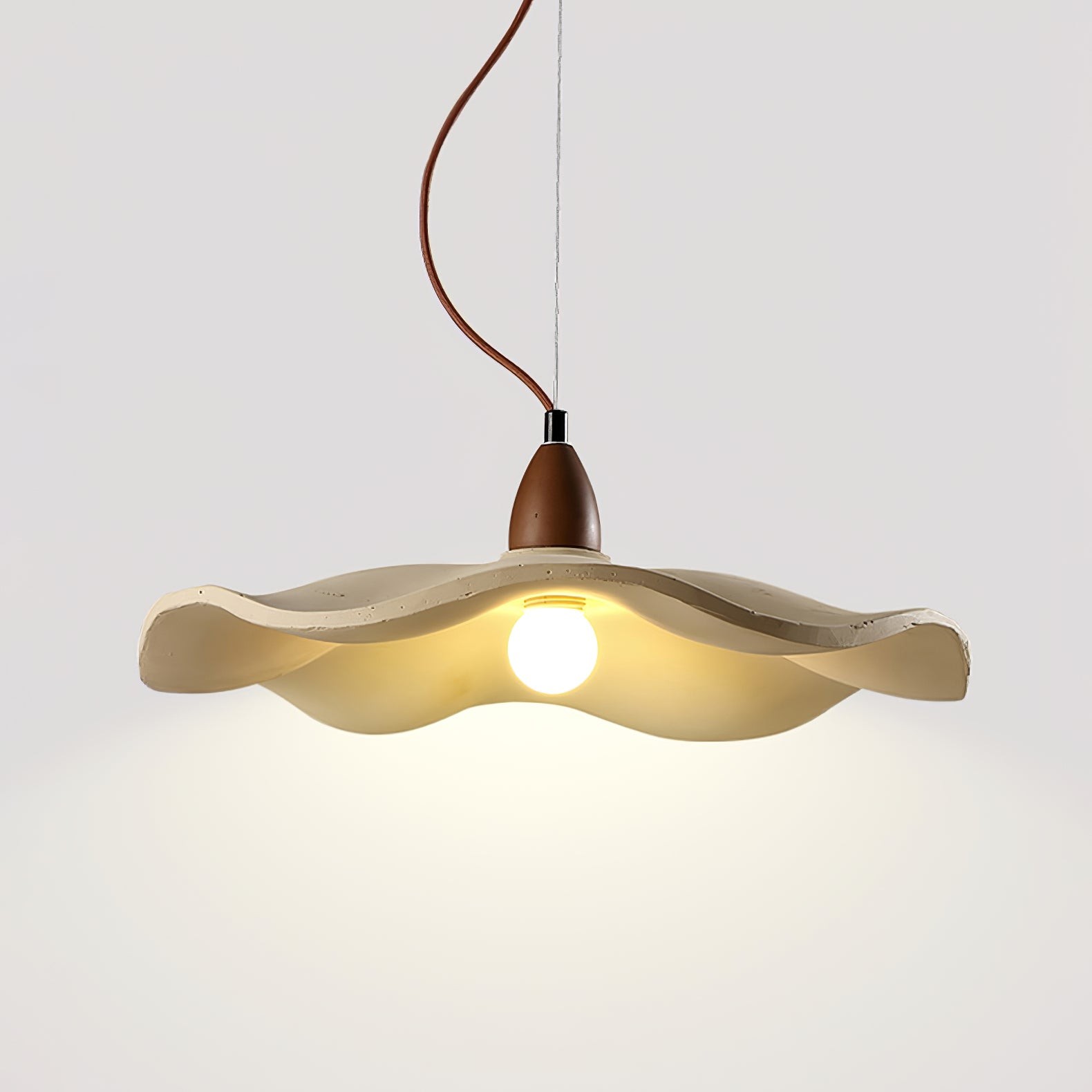 Japanese Wabi-Sabi Style Cement Wave Pendant Lamp M80