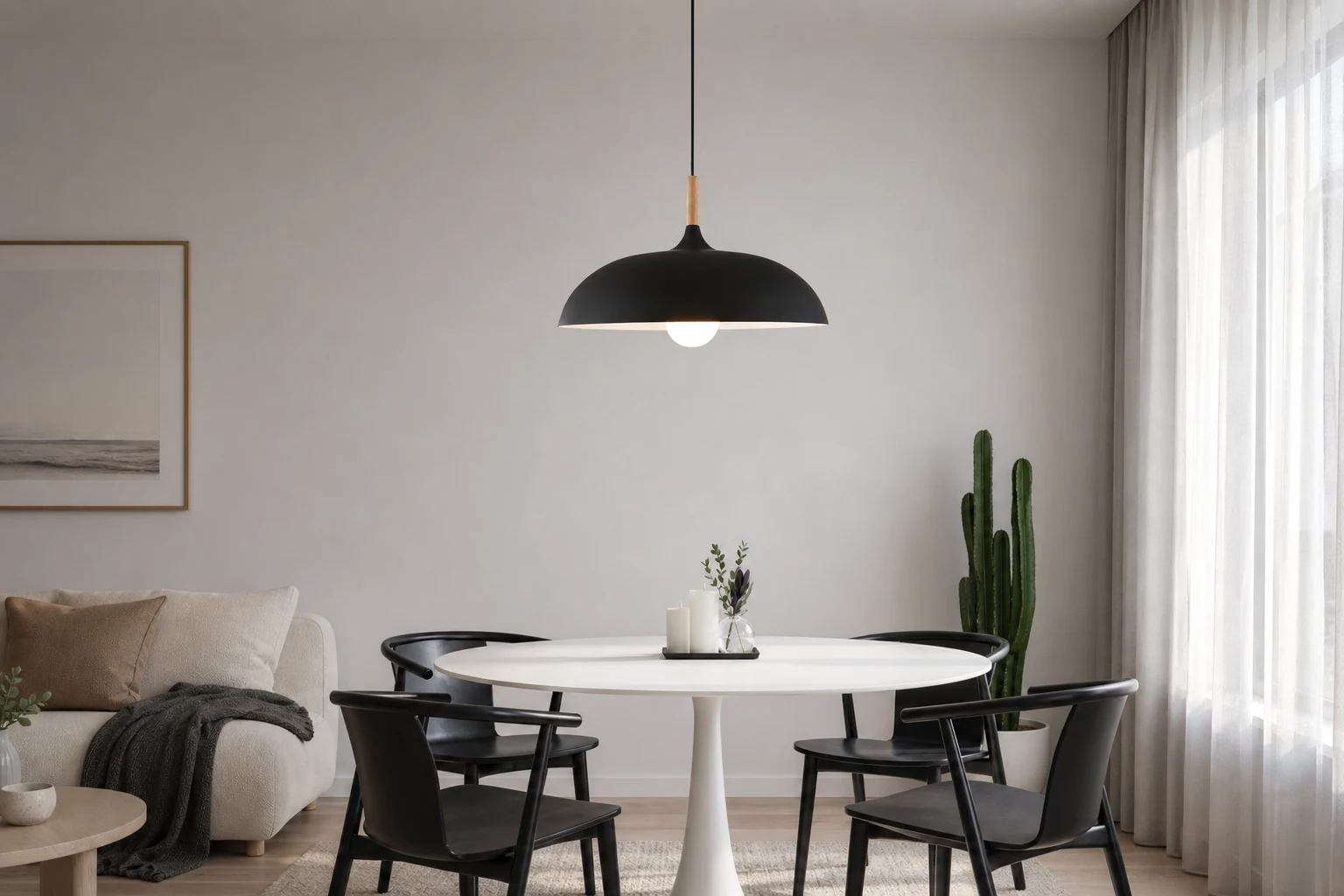 Scandinavian Pendant Light in a lifestyle interior setting