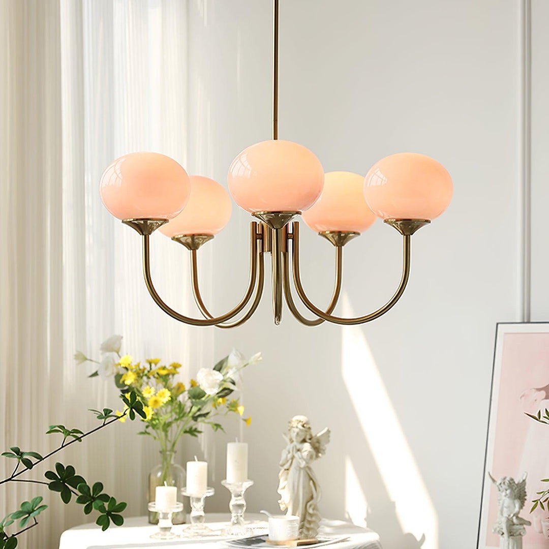 Nordic Bauhaus Glass Marshmallow Chandelier S168