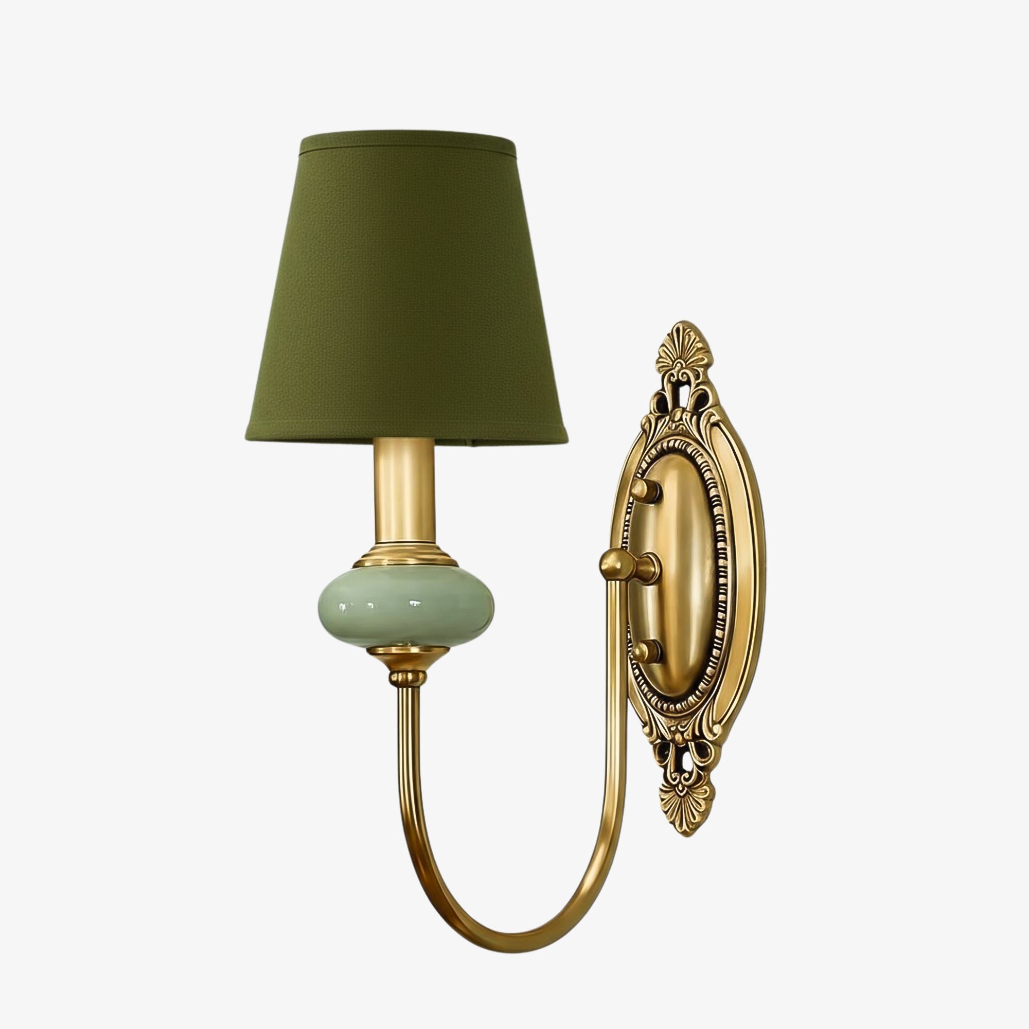 Elaris Elegant Fabric Copper Wall Sconce – Luxury European Style T447