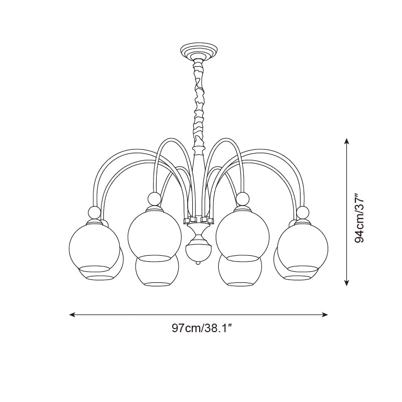 Solstice Glow Chandelier D152