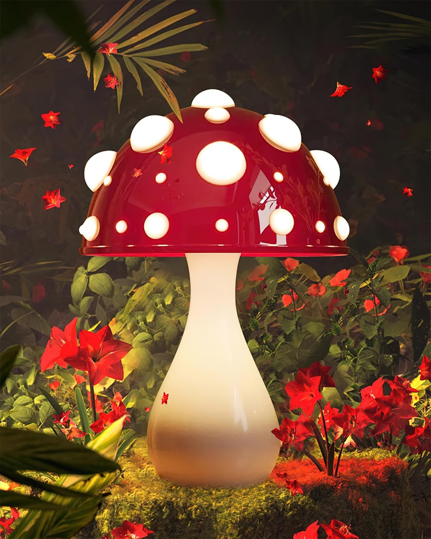 Poisonous Mushrooms Table Lamp M216